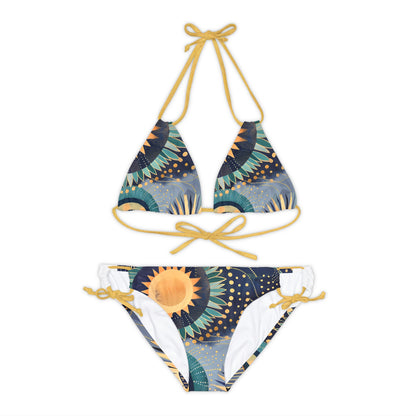 Sunburst Strappy Bikini Set