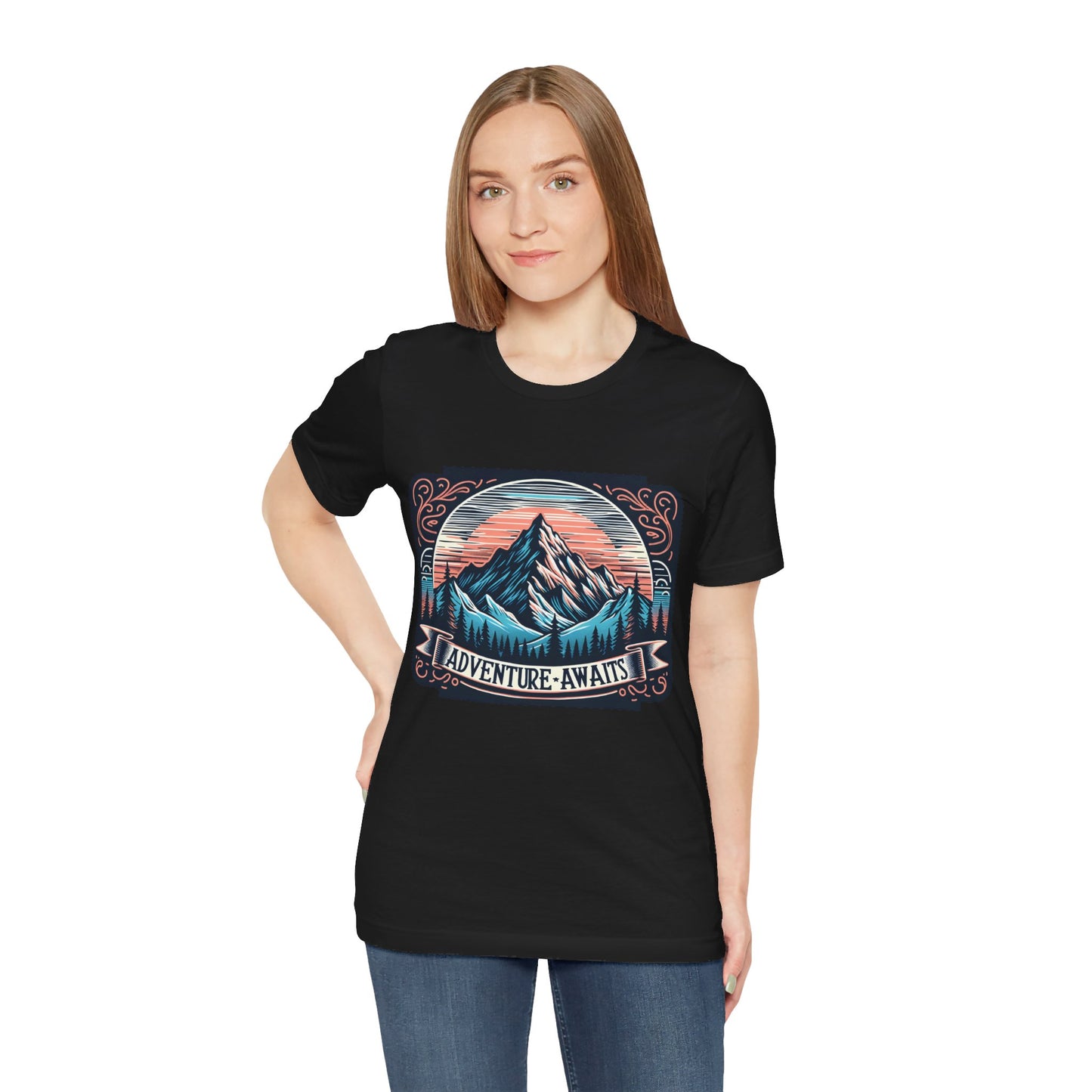 Adventure Awaits Unisex Short Sleeve Tee