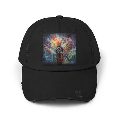 Entangled Thoughts Unisex Distressed Cap