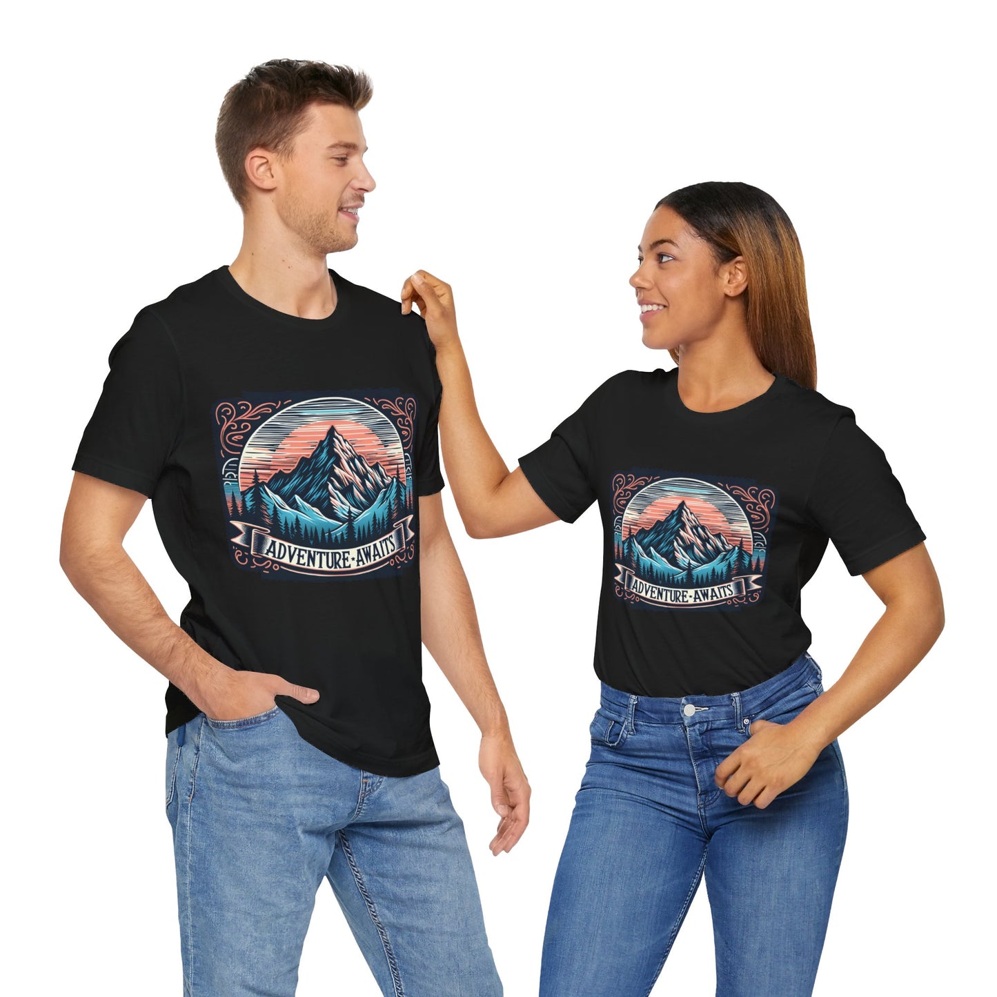 Adventure Awaits Unisex Short Sleeve Tee